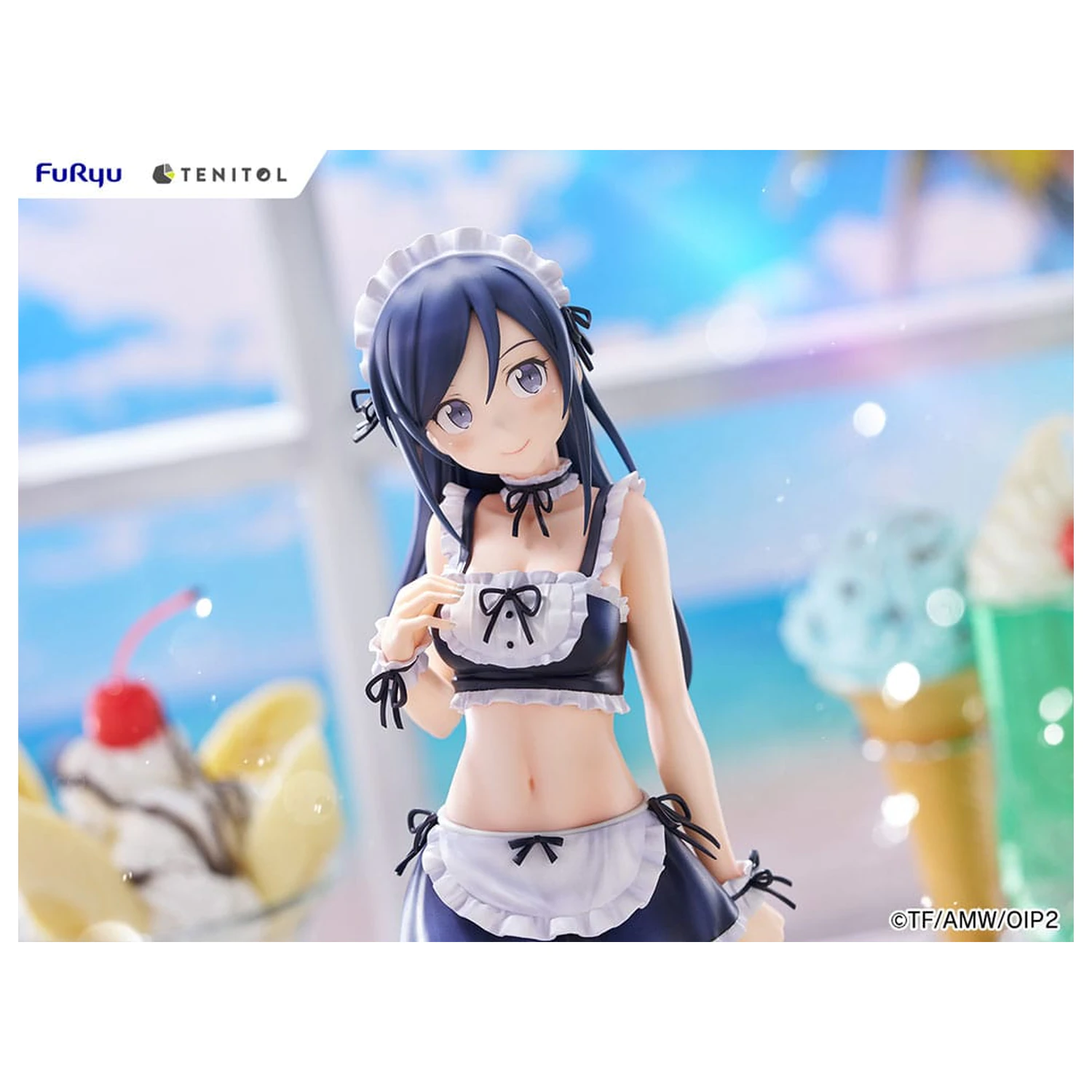 Ore no Imouto ga Konna ni Kawaii Wake ga Nai. Tenitol Tall Aragaki Ayase swimsuits maid Ver. PVC szobor figura 30 cm  termékfotó