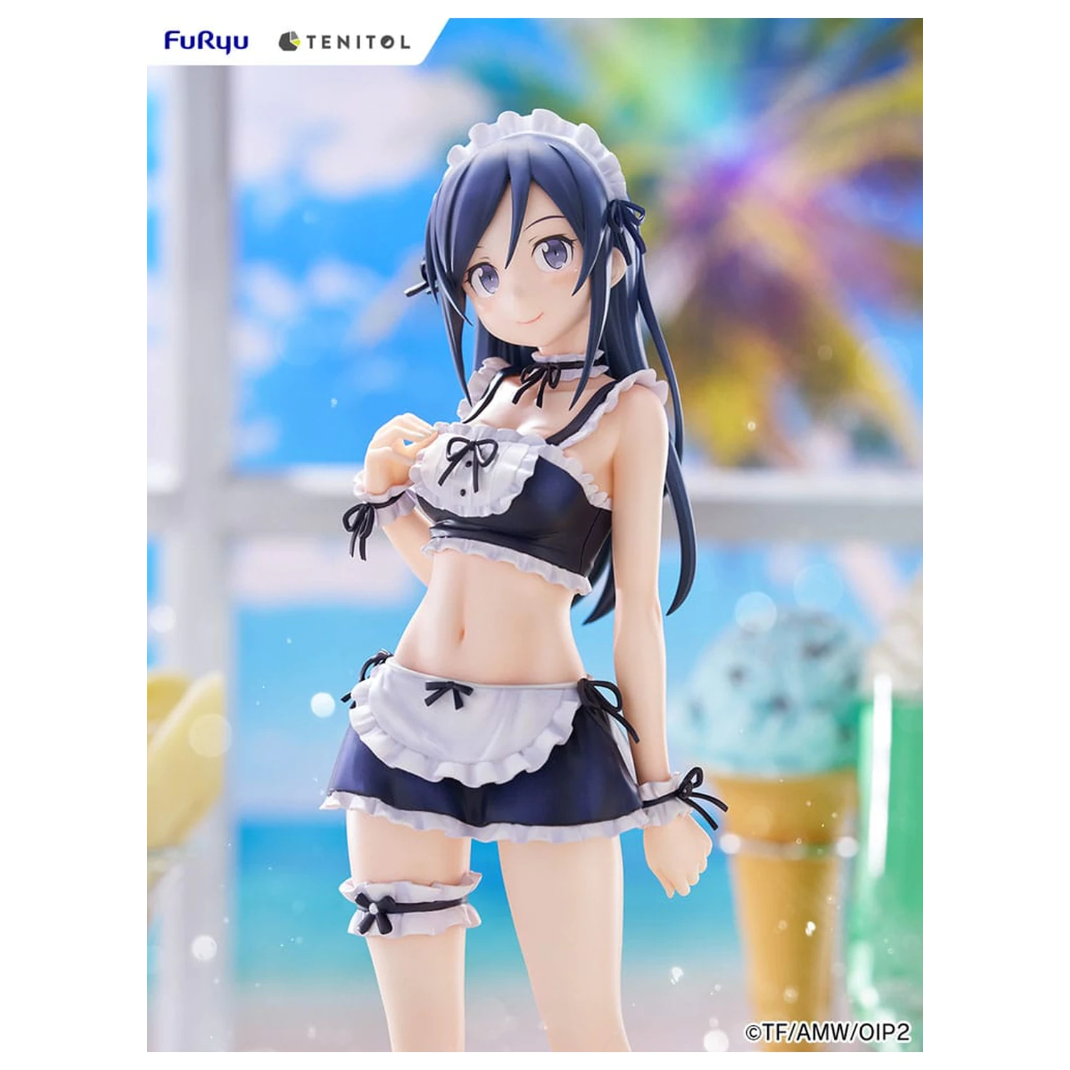 Ore no Imouto ga Konna ni Kawaii Wake ga Nai. Tenitol Tall Aragaki Ayase swimsuits maid Ver. PVC szobor figura 30 cm  termékfotó