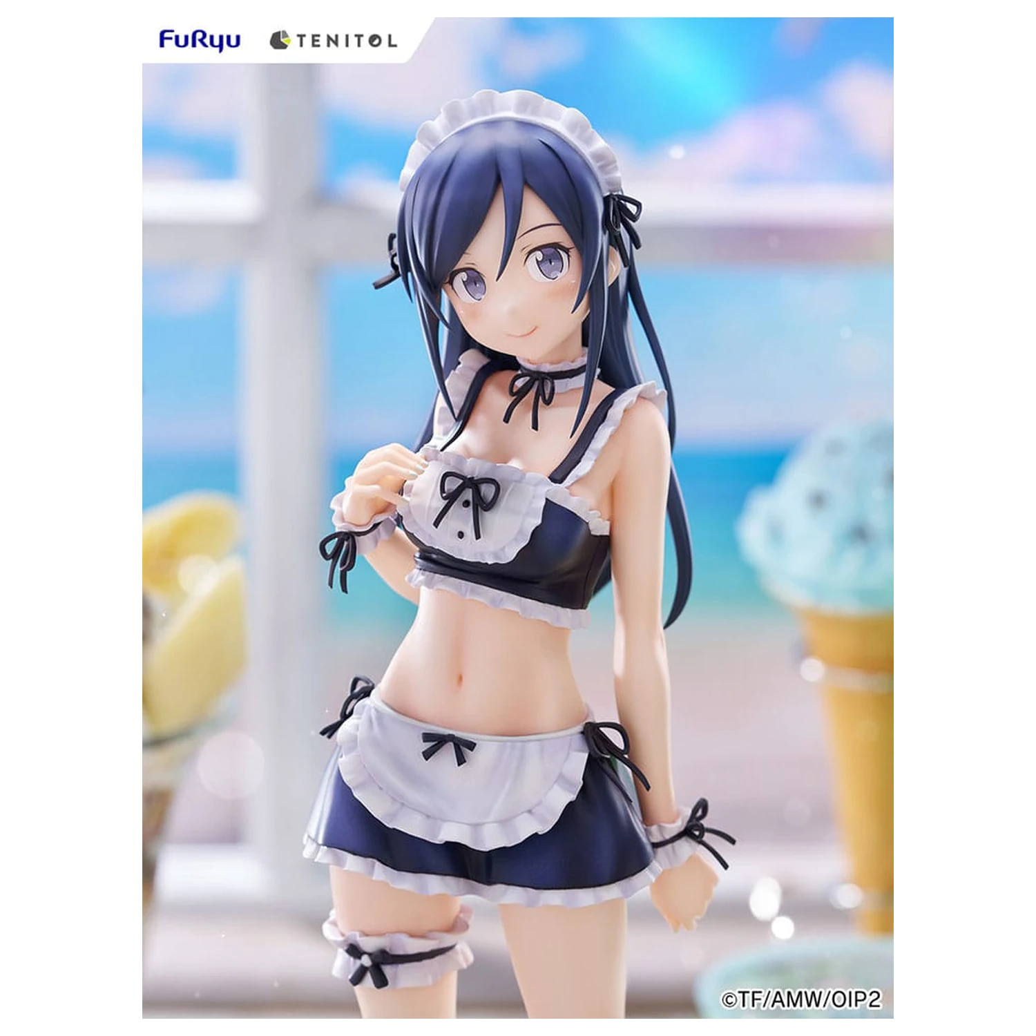 Ore no Imouto ga Konna ni Kawaii Wake ga Nai. Tenitol Tall Aragaki Ayase swimsuits maid Ver. PVC szobor figura 30 cm  termékfotó