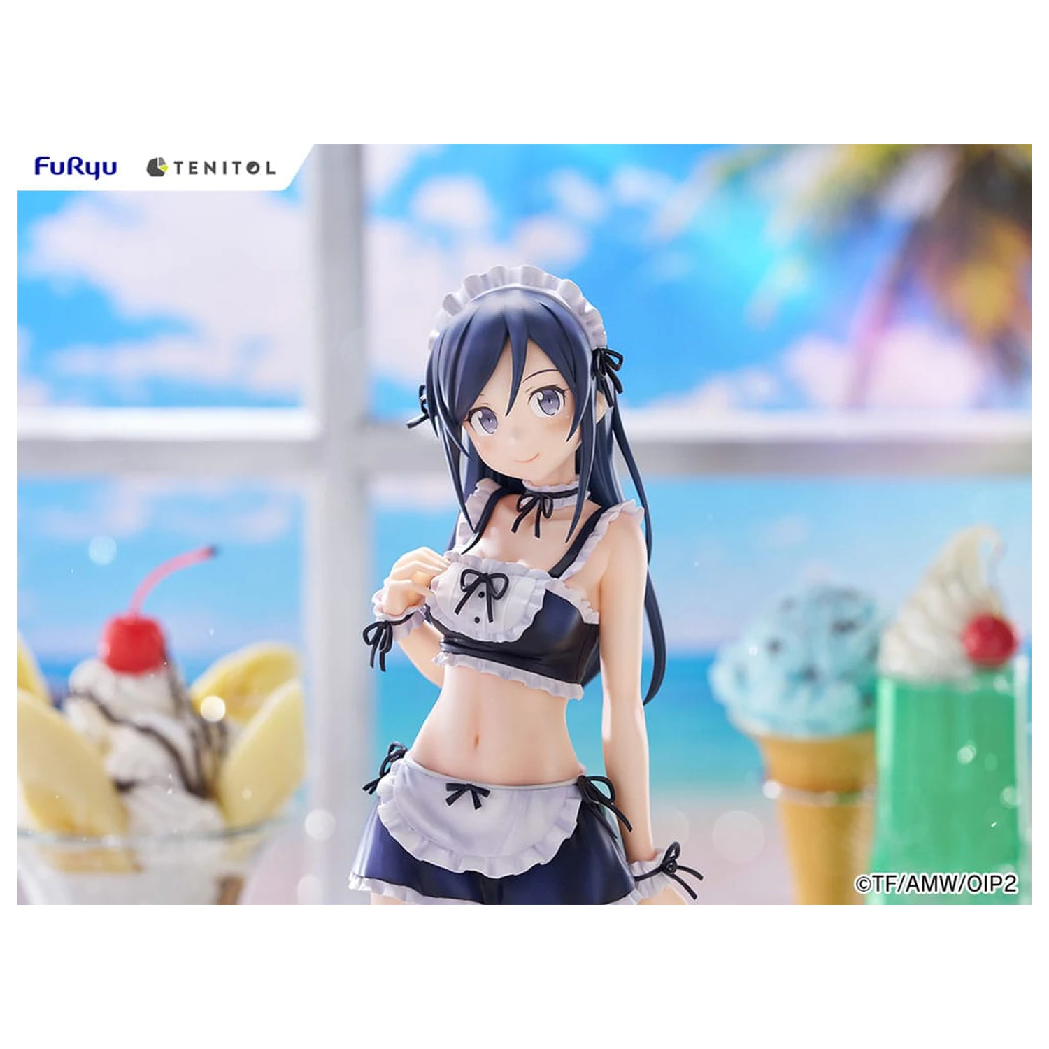 Ore no Imouto ga Konna ni Kawaii Wake ga Nai. Tenitol Tall Aragaki Ayase swimsuits maid Ver. PVC szobor figura 30 cm  termékfotó