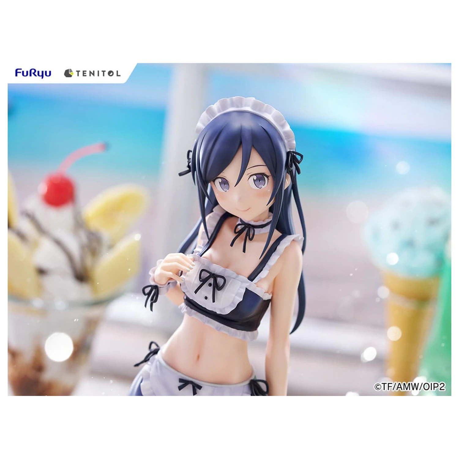 Ore no Imouto ga Konna ni Kawaii Wake ga Nai. Tenitol Tall Aragaki Ayase swimsuits maid Ver. PVC szobor figura 30 cm  termékfotó