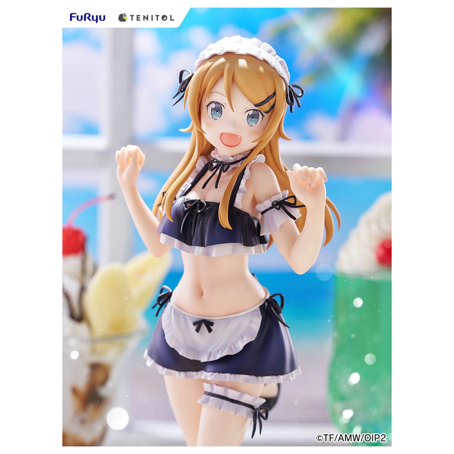 Ore no Imouto ga Konna ni Kawaii Wake ga Nai. Tenitol Tall Kousaka Kirino swimsuits maid Ver. PVC szobor figura 30 cm  termékfotó