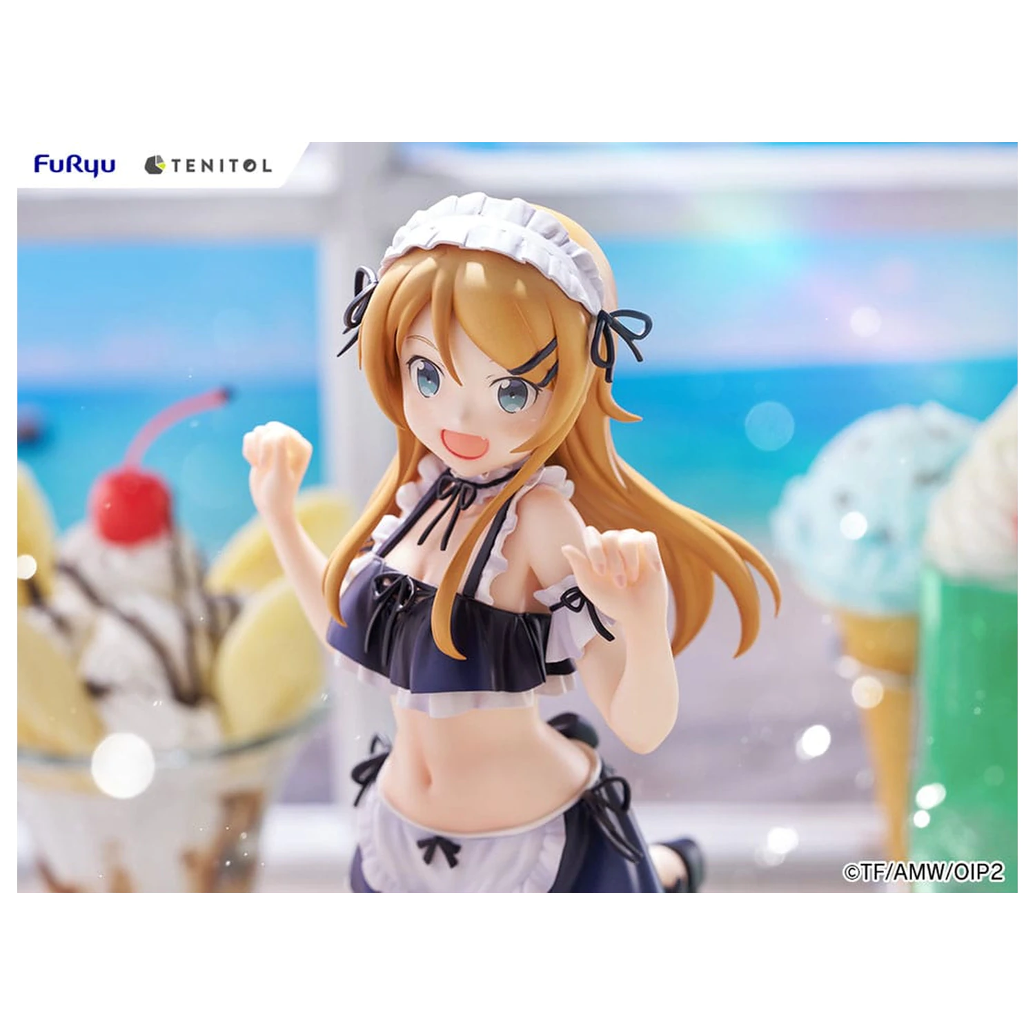 Ore no Imouto ga Konna ni Kawaii Wake ga Nai. Tenitol Tall Kousaka Kirino swimsuits maid Ver. PVC szobor figura 30 cm  termékfotó