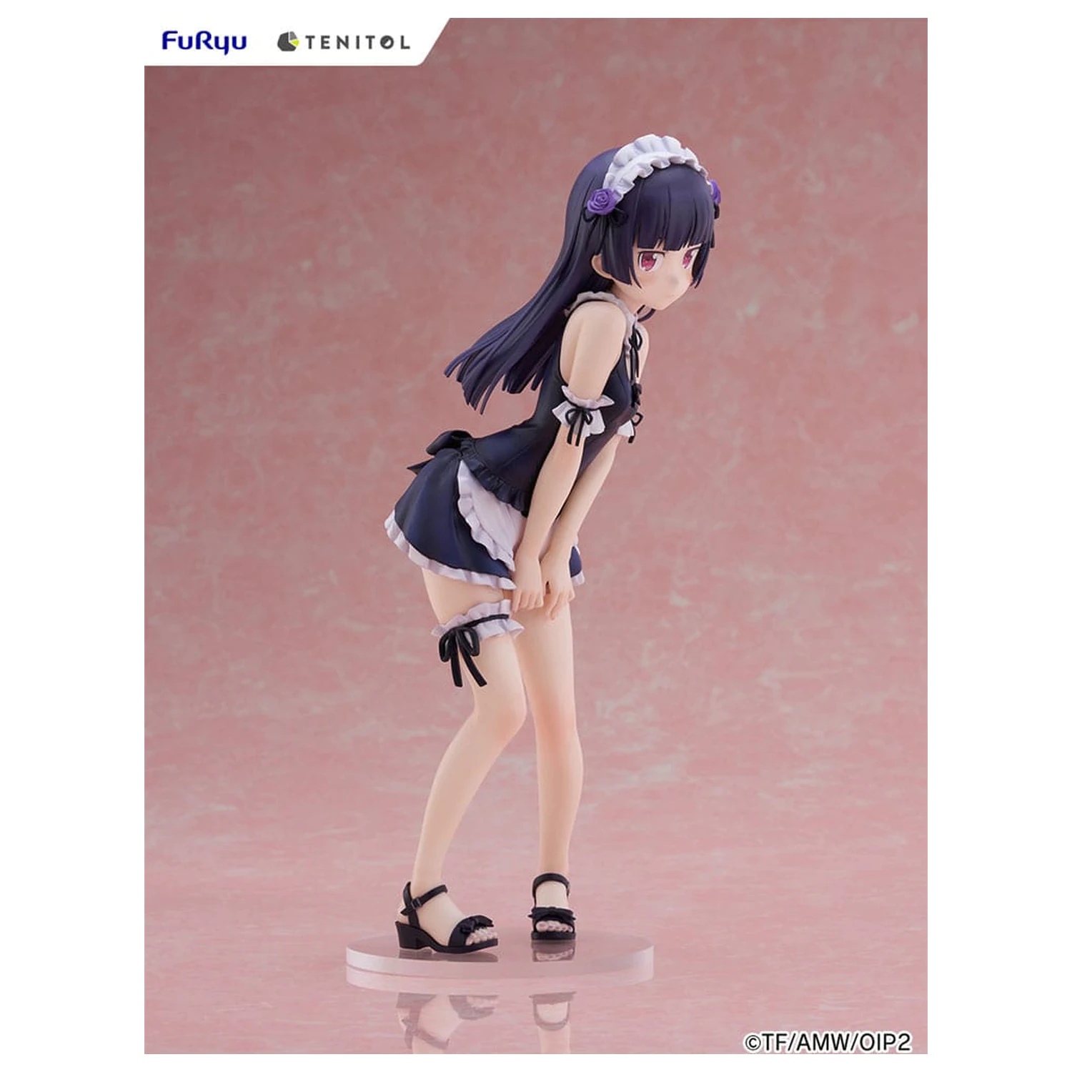 Ore no Imouto ga Konna ni Kawaii Wake ga Nai. Tenitol Tall Kuroneko swimsuits maid Ver. PVC szobor figura 27 cm  termékfotó