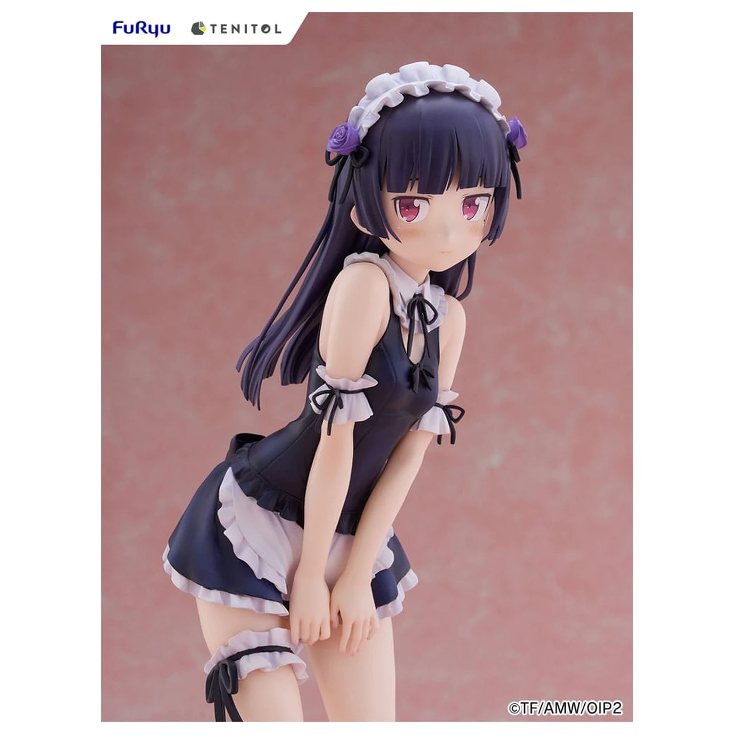 Ore no Imouto ga Konna ni Kawaii Wake ga Nai. Tenitol Tall Kuroneko swimsuits maid Ver. PVC szobor figura 27 cm  termékfotó