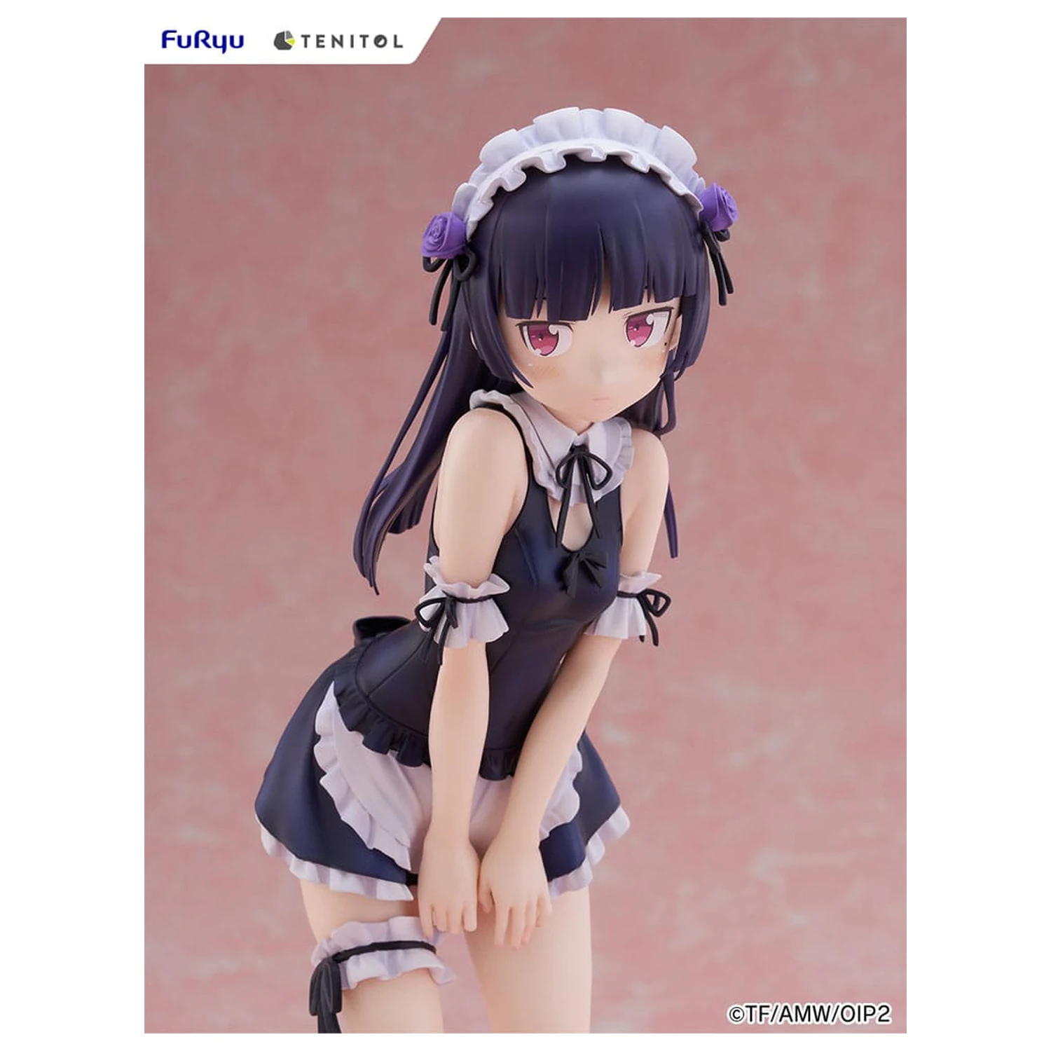 Ore no Imouto ga Konna ni Kawaii Wake ga Nai. Tenitol Tall Kuroneko swimsuits maid Ver. PVC szobor figura 27 cm  termékfotó