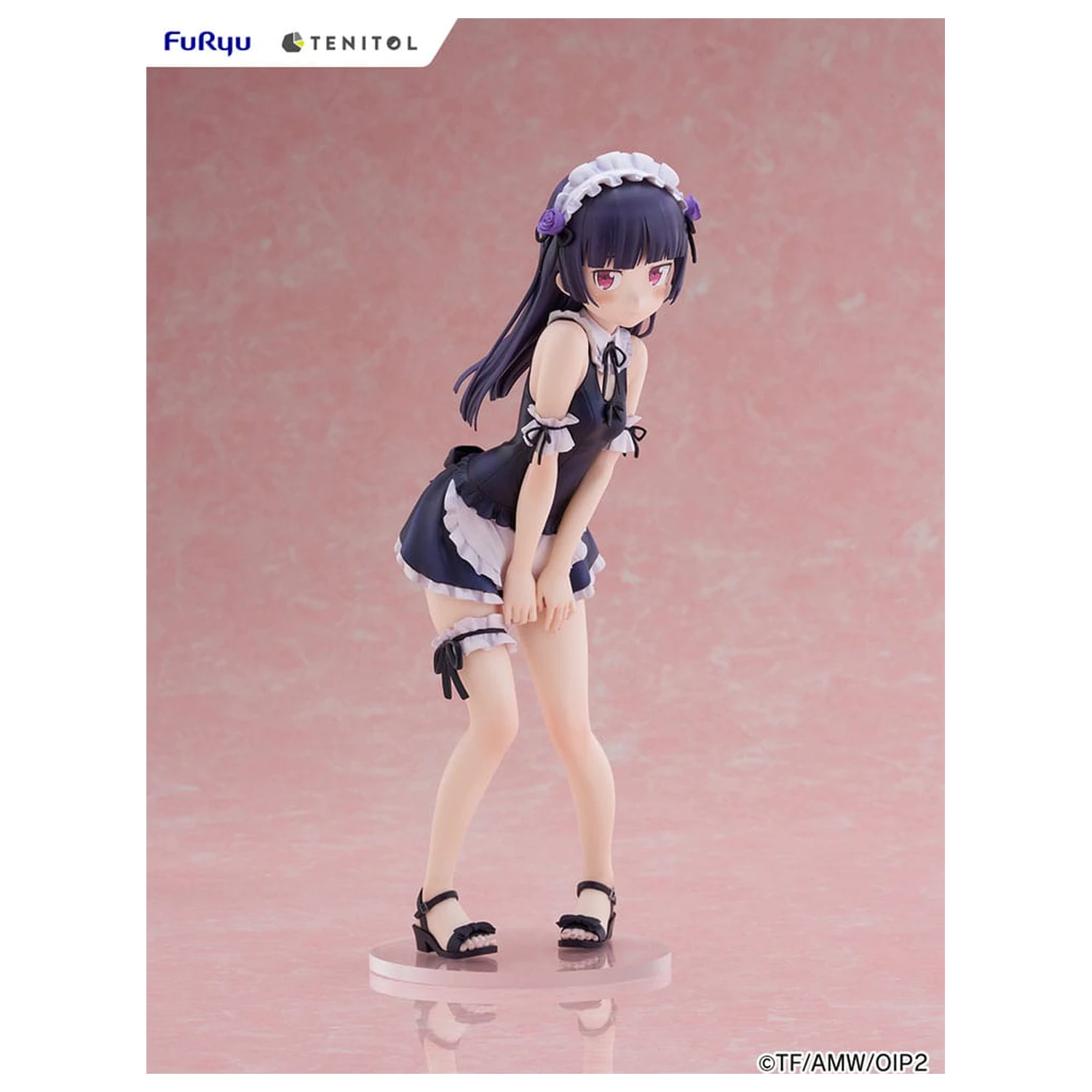 Ore no Imouto ga Konna ni Kawaii Wake ga Nai. Tenitol Tall Kuroneko swimsuits maid Ver. PVC szobor figura 27 cm  termékfotó