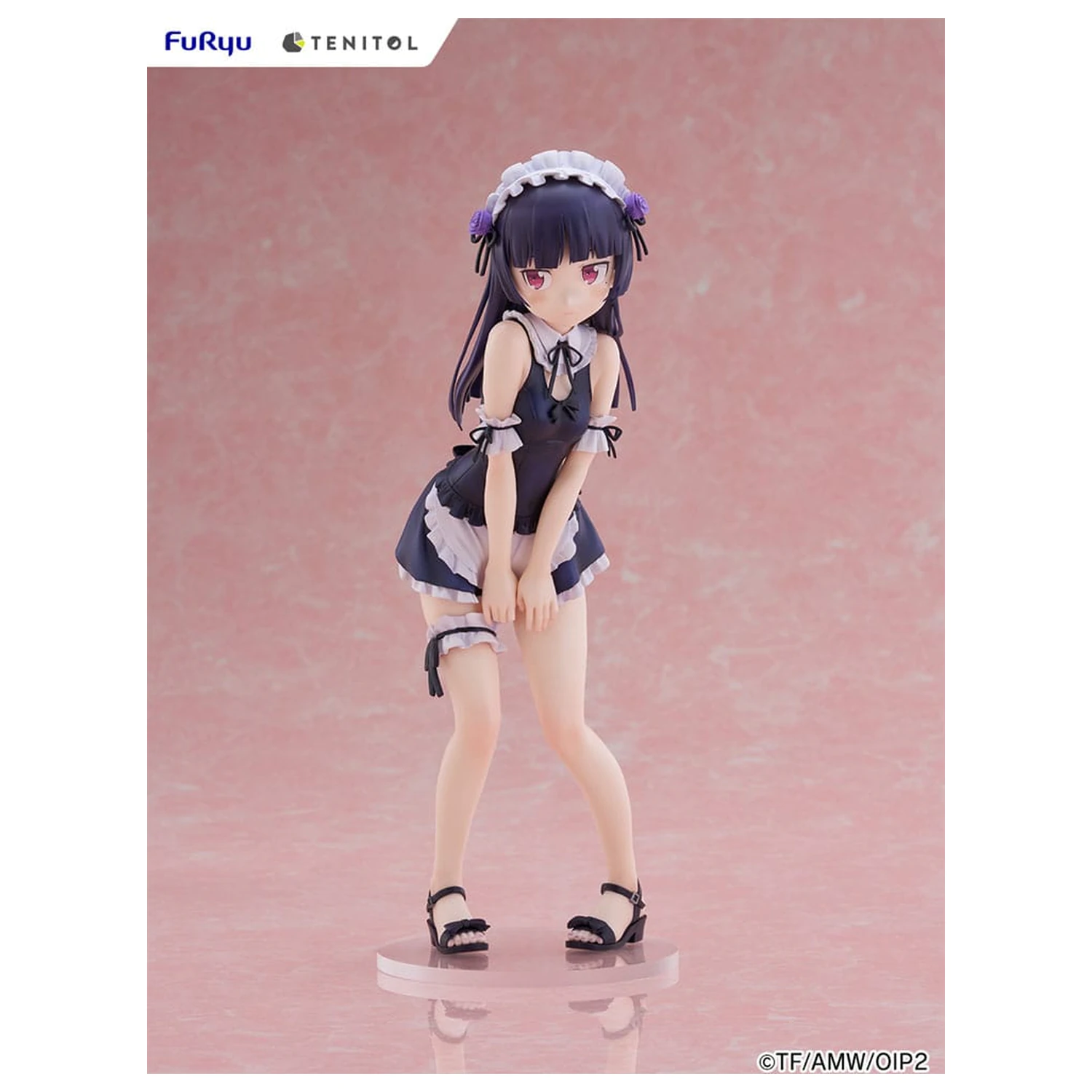Ore no Imouto ga Konna ni Kawaii Wake ga Nai. Tenitol Tall Kuroneko swimsuits maid Ver. PVC szobor figura 27 cm  termékfotó