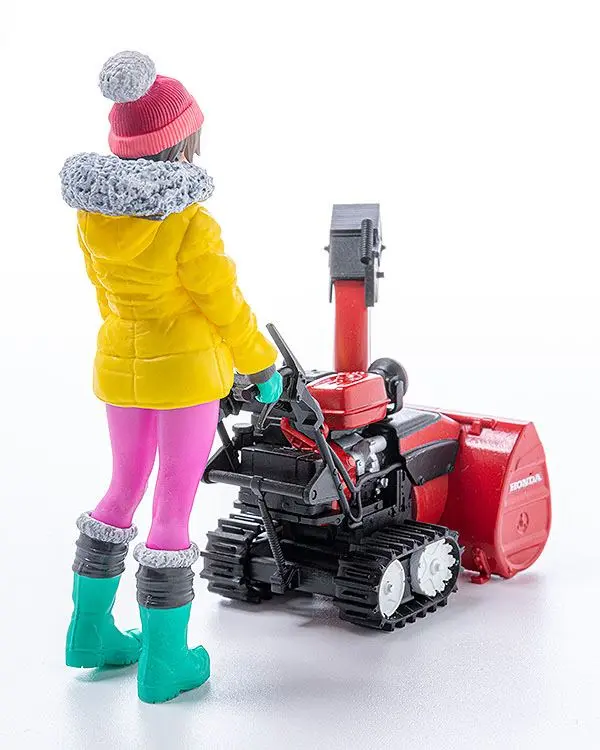 Original Character 1/20 PLAMAX MF-62 minimum factory Minori with Honda Small Snow Plow HSS1170n (JX) Műanyag modell készlet 9 cm termékfotó
