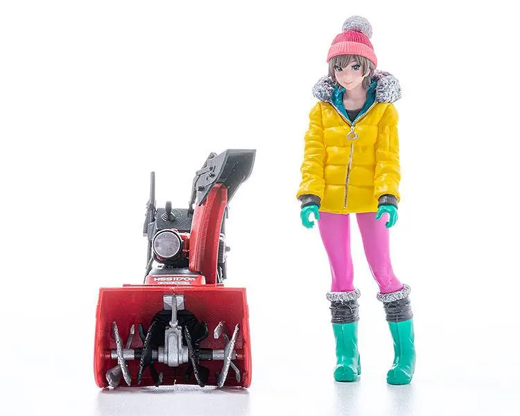 Original Character 1/20 PLAMAX MF-62 minimum factory Minori with Honda Small Snow Plow HSS1170n (JX) Műanyag modell készlet 9 cm termékfotó