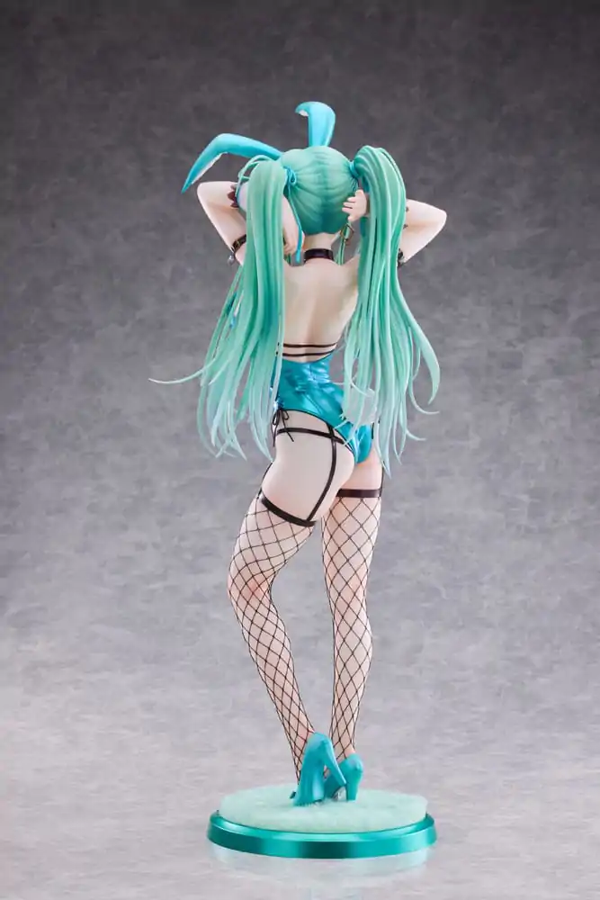 Original Character 1/4 Green Twin Tail Bunny-chan Fishnet Tights Ver. PVC szobor figura 43 cm termékfotó