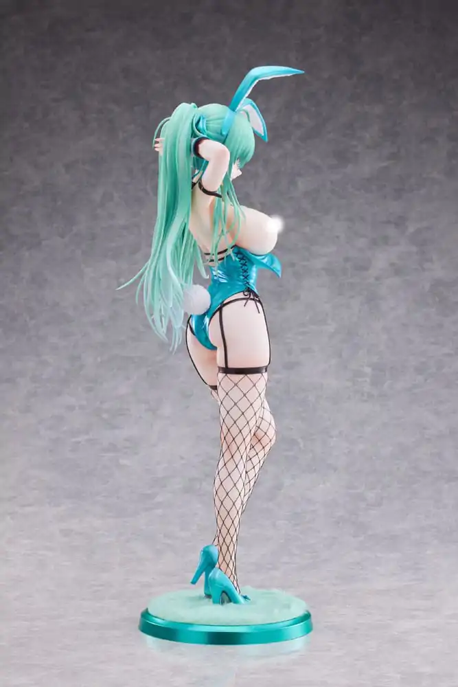 Original Character 1/4 Green Twin Tail Bunny-chan Fishnet Tights Ver. PVC szobor figura 43 cm termékfotó