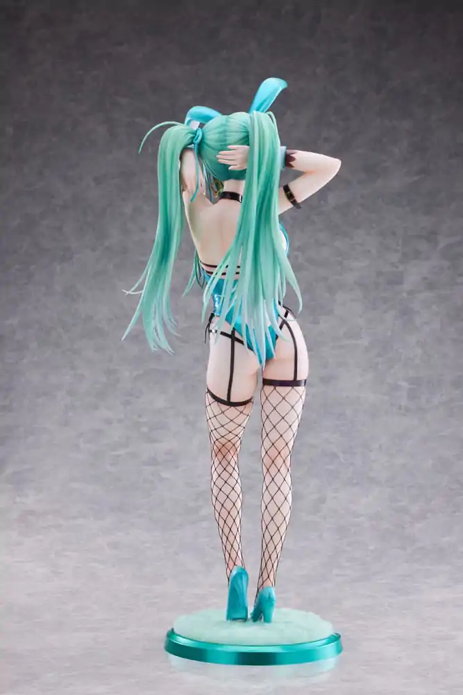 Original Character 1/4 Green Twin Tail Bunny-chan Fishnet Tights Ver. PVC szobor figura 43 cm termékfotó