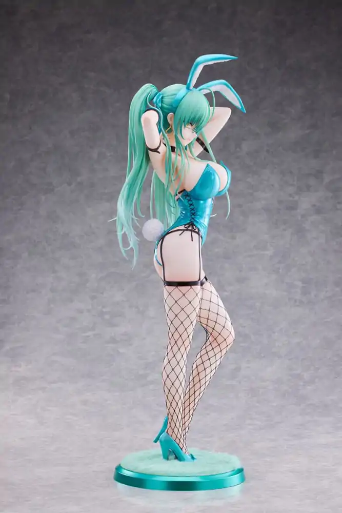 Original Character 1/4 Green Twin Tail Bunny-chan Fishnet Tights Ver. PVC szobor figura 43 cm termékfotó