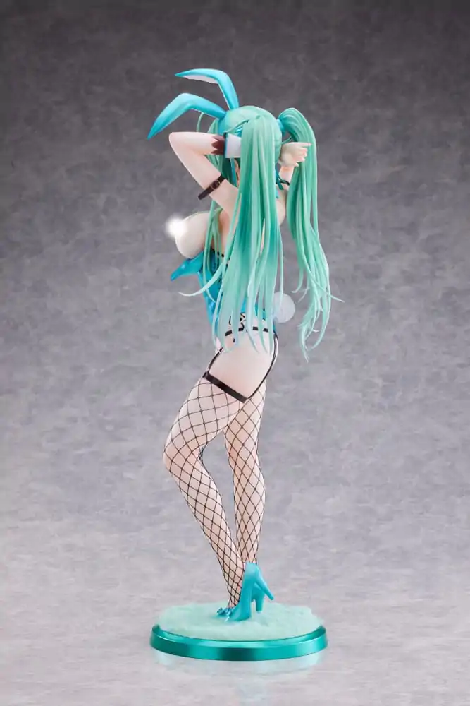 Original Character 1/4 Green Twin Tail Bunny-chan Fishnet Tights Ver. PVC szobor figura 43 cm termékfotó