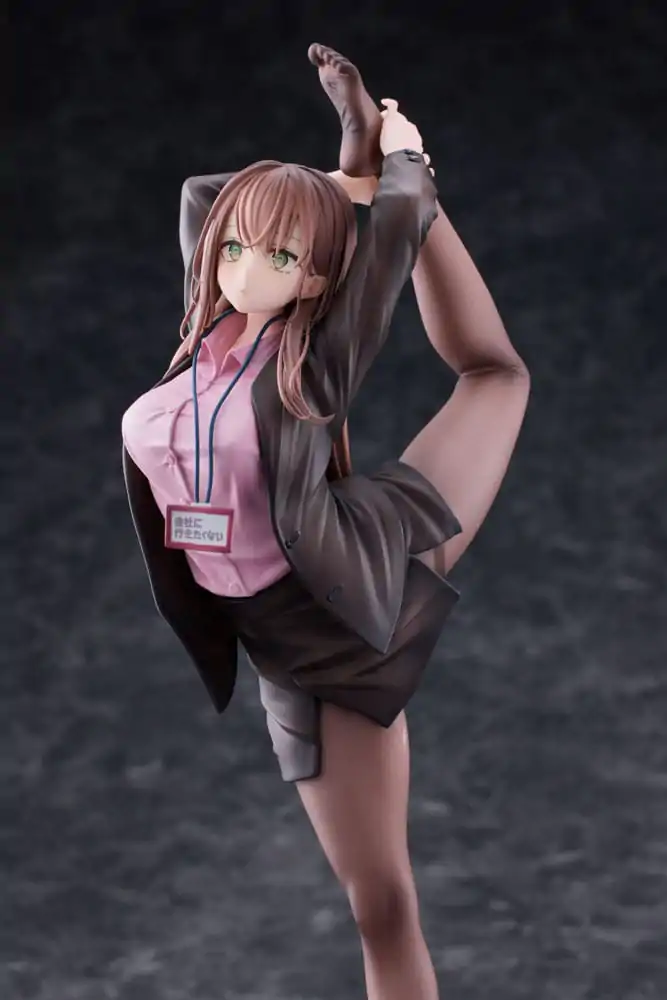 Original Character 1/6 OL-chan Who Doesn't Want to Go to Work Pink Ver. Deluxe Edition PVC szobor figura 26 cm termékfotó