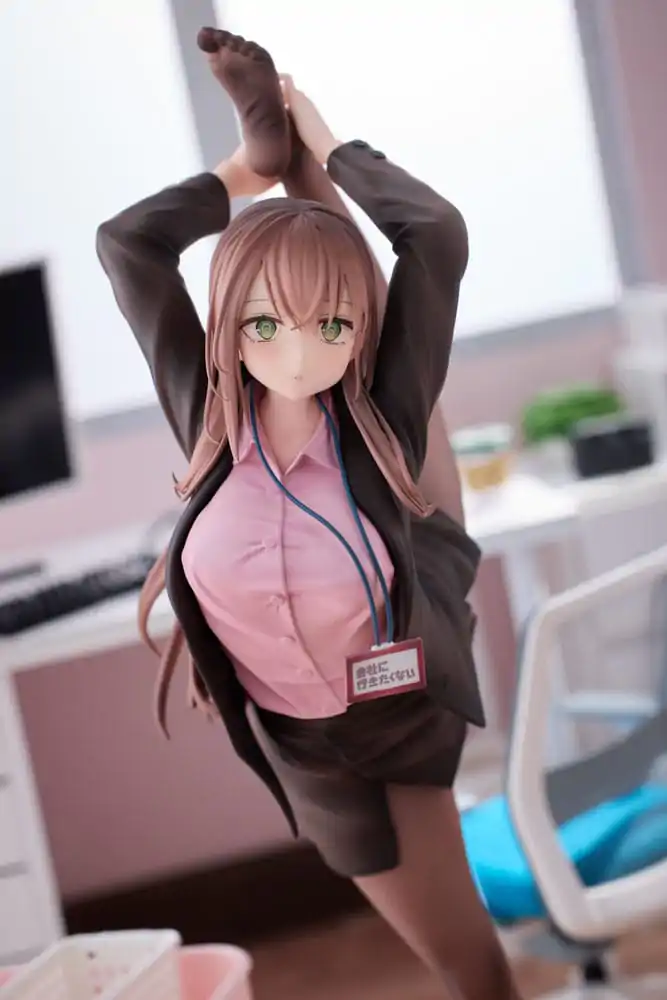 Original Character 1/6 OL-chan Who Doesn't Want to Go to Work Pink Ver. Deluxe Edition PVC szobor figura 26 cm termékfotó