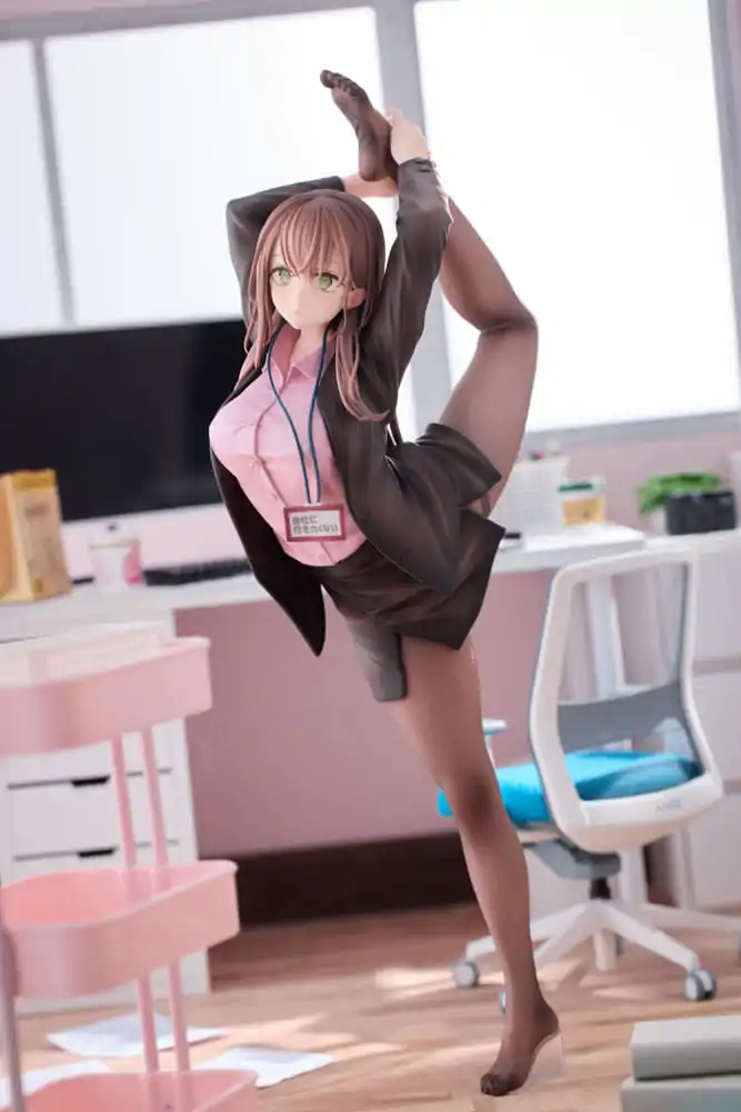 Original Character 1/6 OL-chan Who Doesn't Want to Go to Work Pink Ver. Deluxe Edition PVC szobor figura 26 cm termékfotó