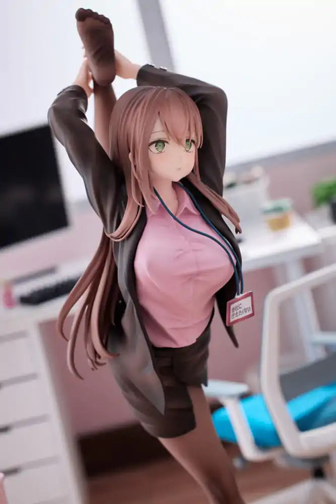 Original Character 1/6 OL-chan Who Doesn't Want to Go to Work Pink Ver. Deluxe Edition PVC szobor figura 26 cm termékfotó