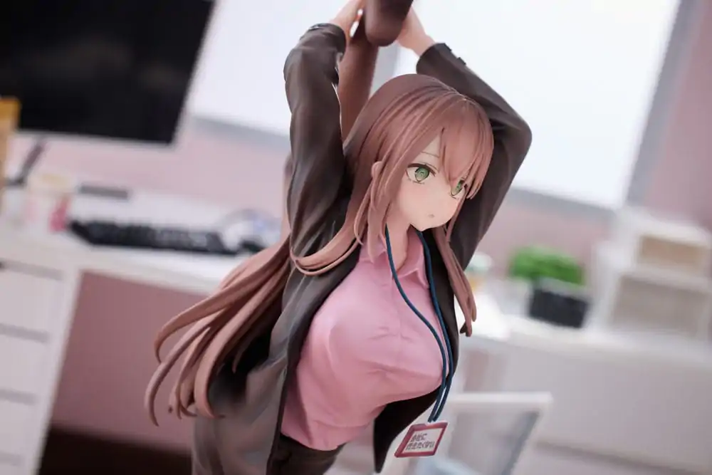 Original Character 1/6 OL-chan Who Doesn't Want to Go to Work Pink Ver. Deluxe Edition PVC szobor figura 26 cm termékfotó