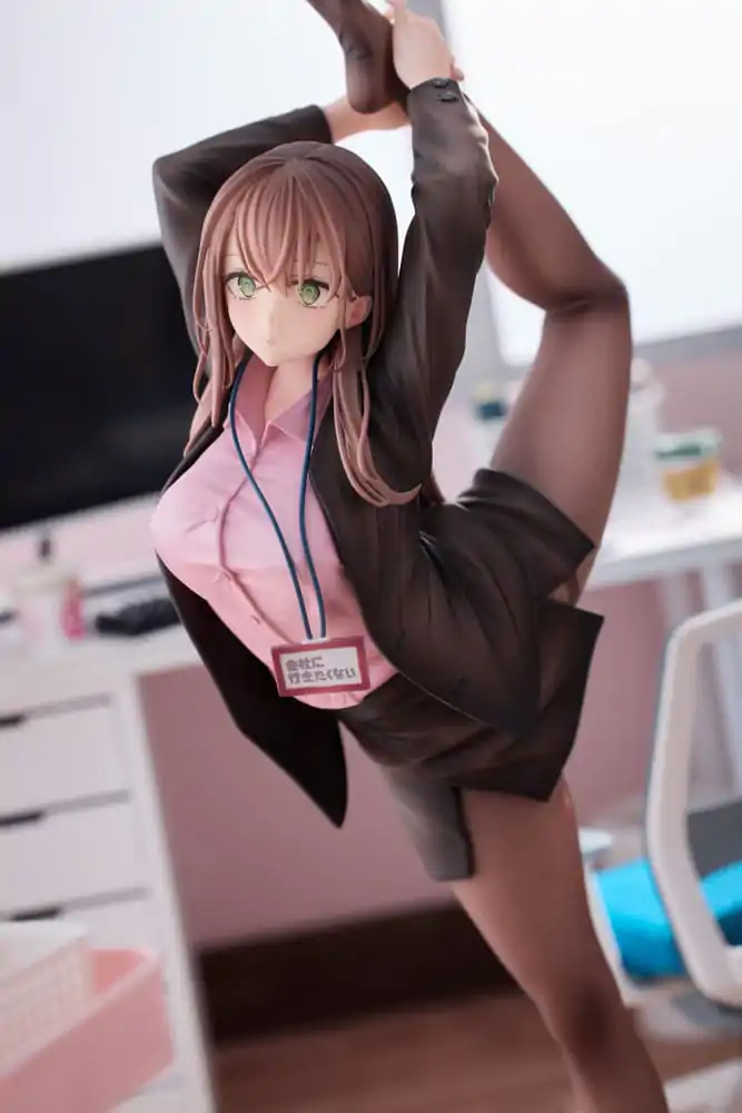 Original Character 1/6 OL-chan Who Doesn't Want to Go to Work Pink Ver. Deluxe Edition PVC szobor figura 26 cm termékfotó