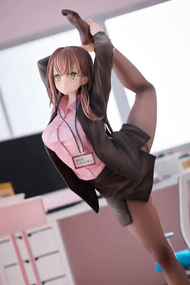 Original Character 1/6 OL-chan Who Doesn't Want to Go to Work Pink Ver. Deluxe Edition PVC szobor figura 26 cm termékfotó