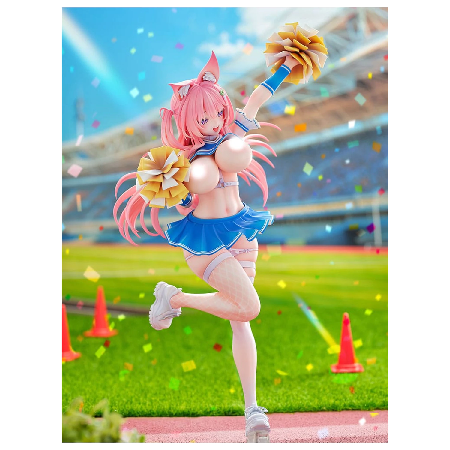 Original Character 1/5 Kemomimi Cheer Girl illustration by Yatanuki Kei DX Version szobor figura 35 cm     termékfotó