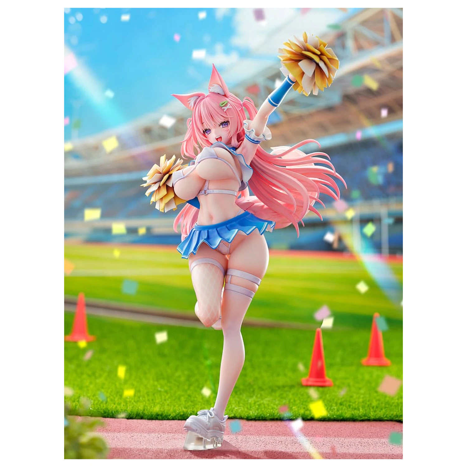Original Character 1/5 Kemomimi Cheer Girl illustration by Yatanuki Kei szobor figura 35 cm    termékfotó