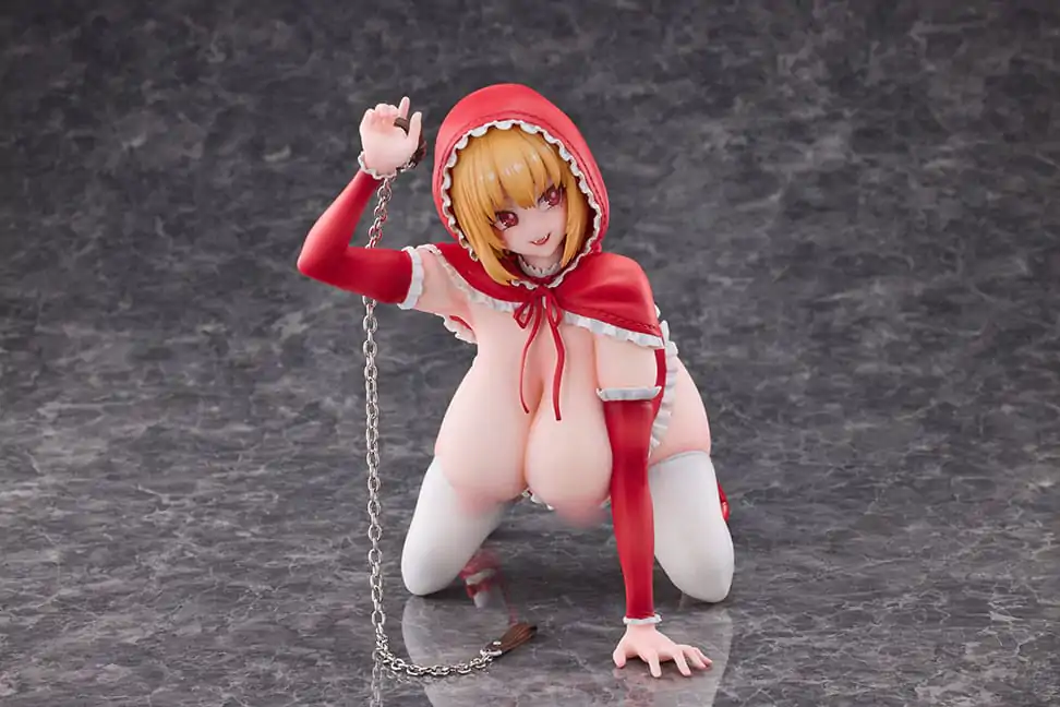 Original Character 1/5 Little Red Riding Hood And The Wolf Girl Little Red Riding Hood PVC szobor figura 21 cm termékfotó