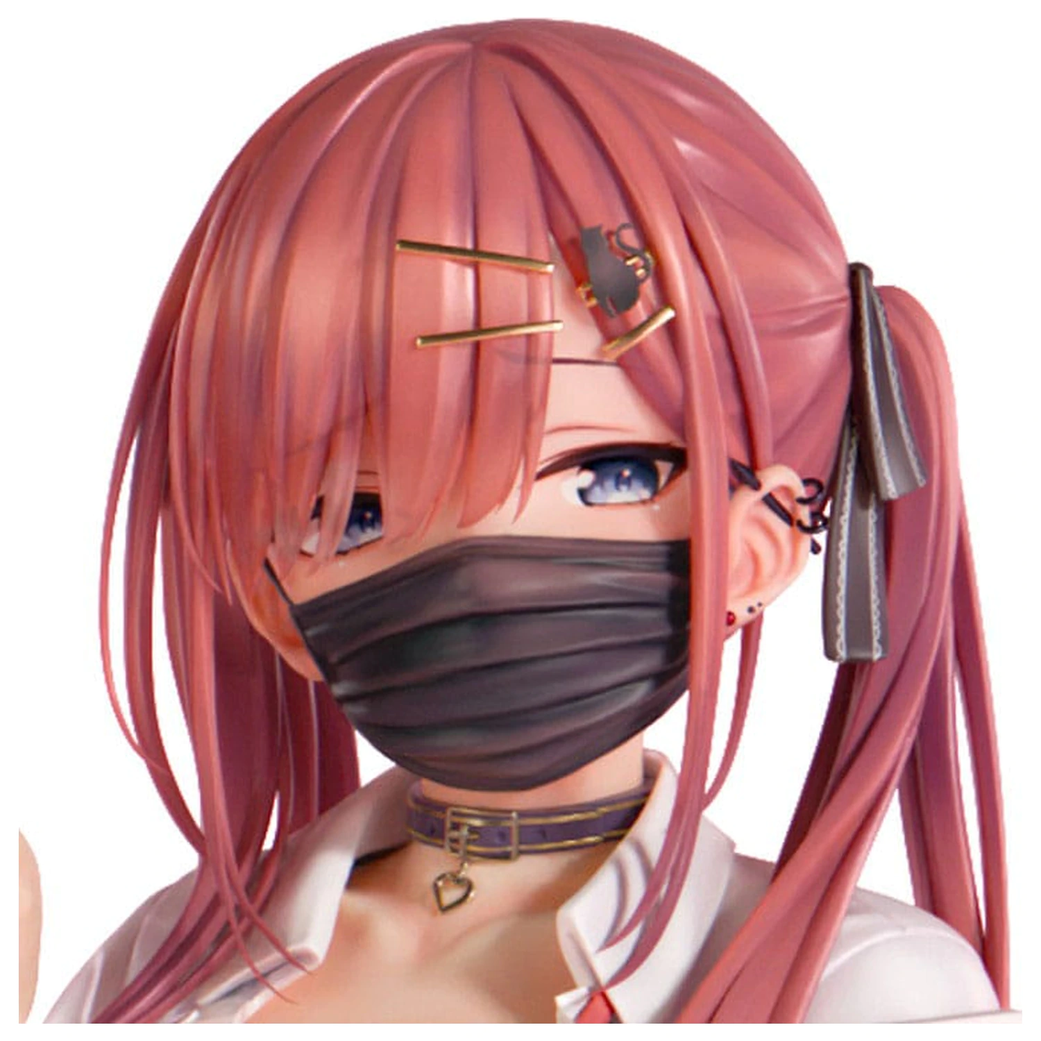 Original Character 1/5 Red-Haired Gyaru-Chan Mask Ver. Illustration by Nanamakura szobor figura 29 cm termékfotó