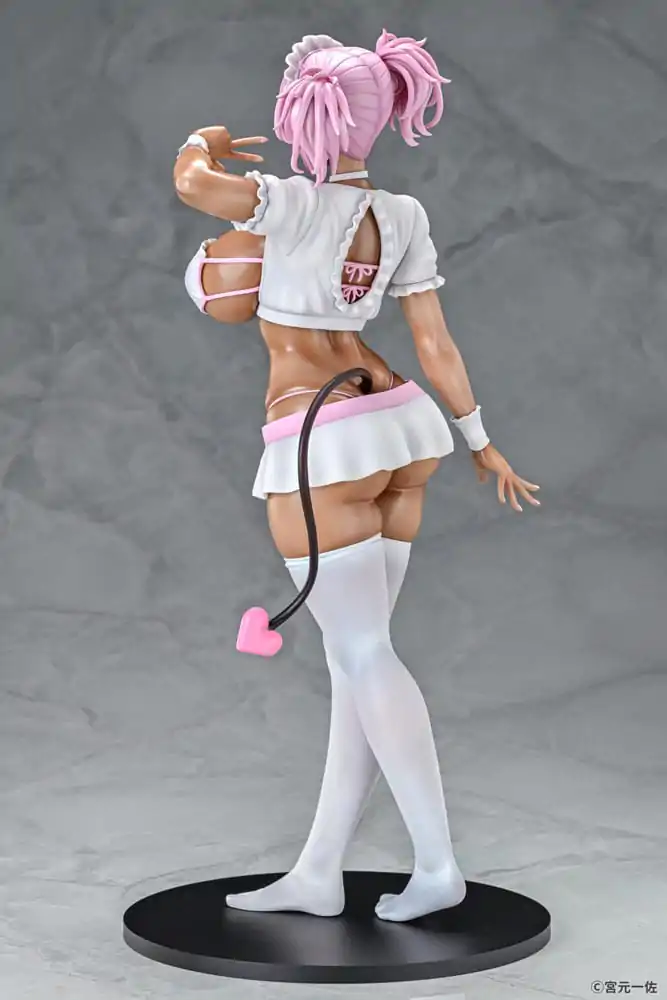 Original Character 1/6 Black Gal Maid Succubus Cocoa Pink Ver. szobor figura 30 cm termékfotó