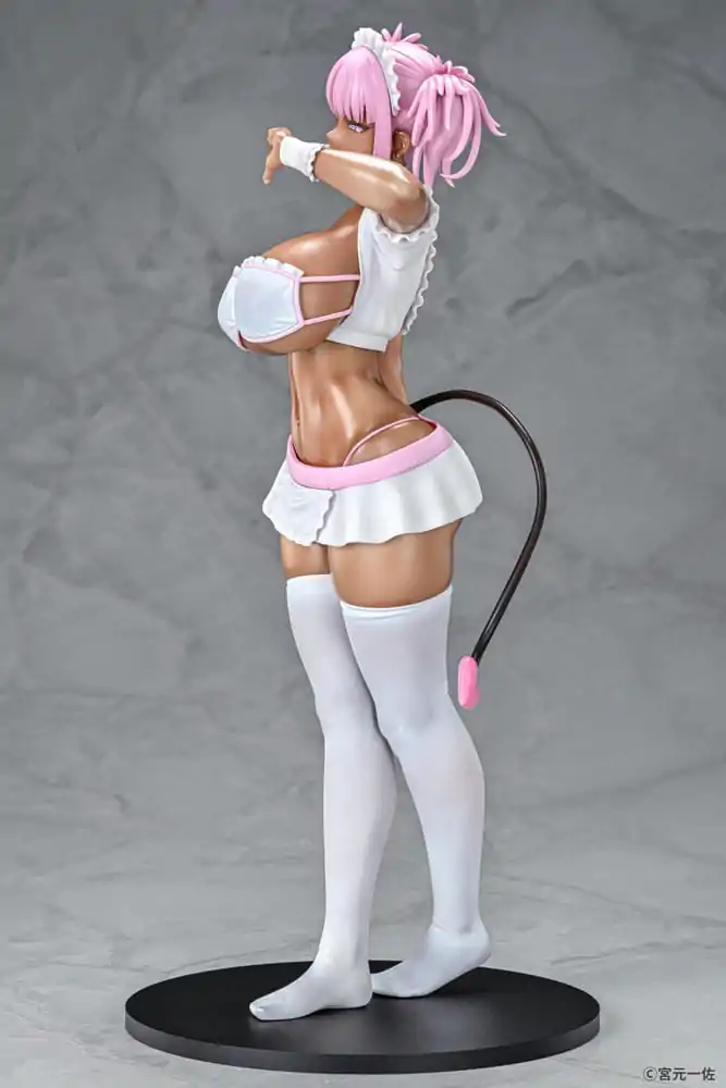 Original Character 1/6 Black Gal Maid Succubus Cocoa Pink Ver. szobor figura 30 cm termékfotó