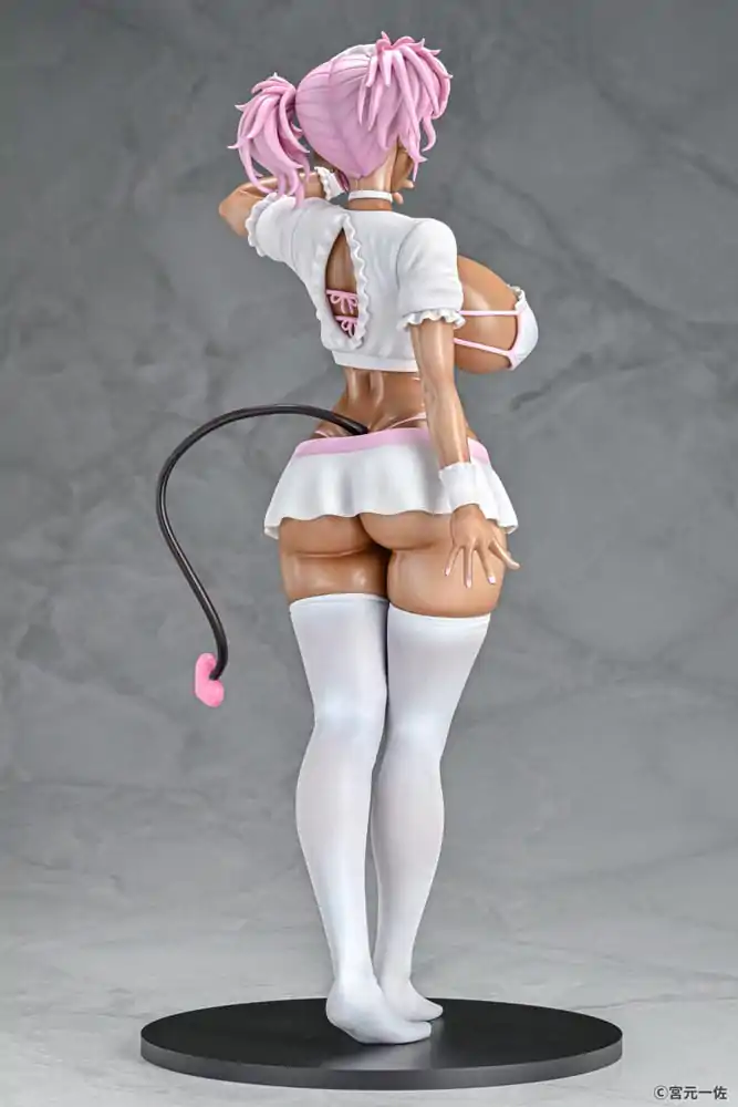 Original Character 1/6 Black Gal Maid Succubus Cocoa Pink Ver. szobor figura 30 cm termékfotó