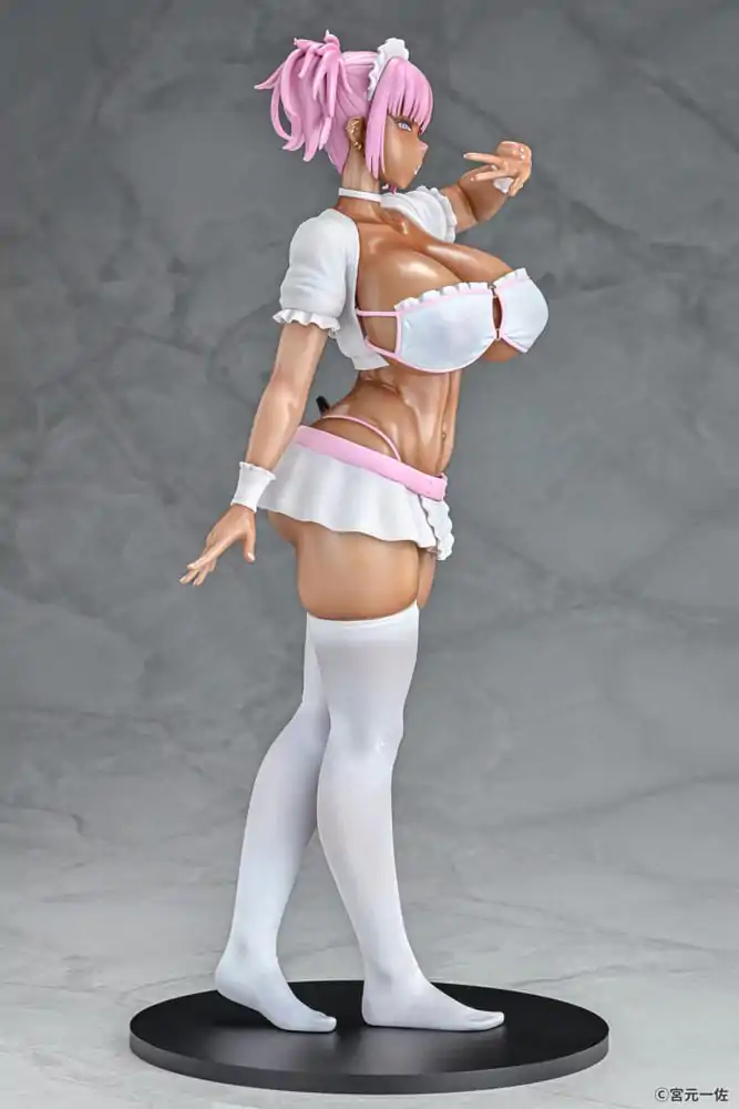 Original Character 1/6 Black Gal Maid Succubus Cocoa Pink Ver. szobor figura 30 cm termékfotó