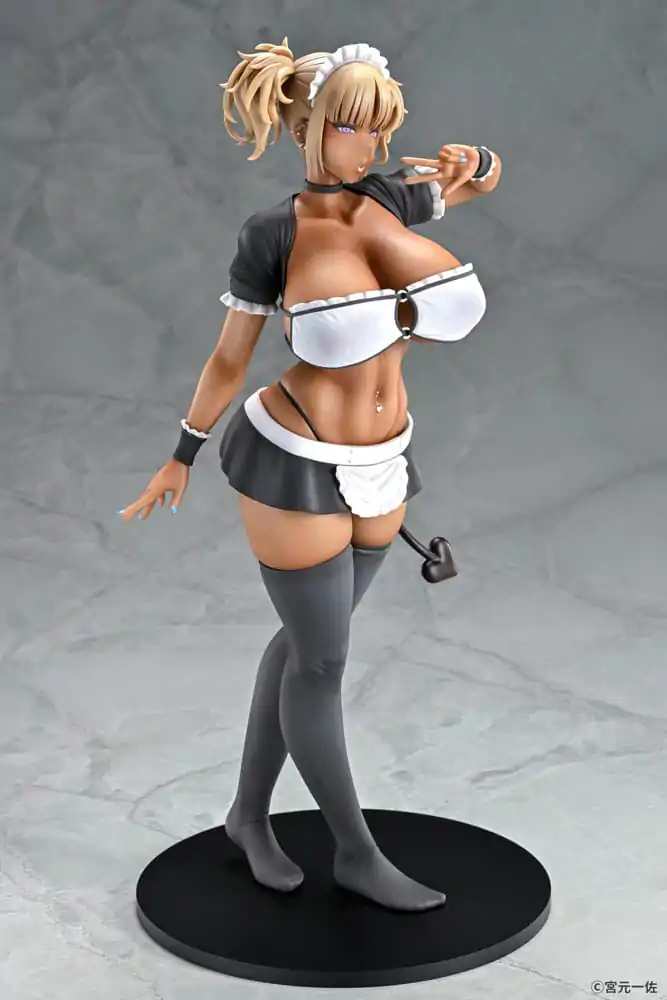 Original Character 1/6 Black Gal Maid Succubus Cocoa szobor figura 30 cm termékfotó