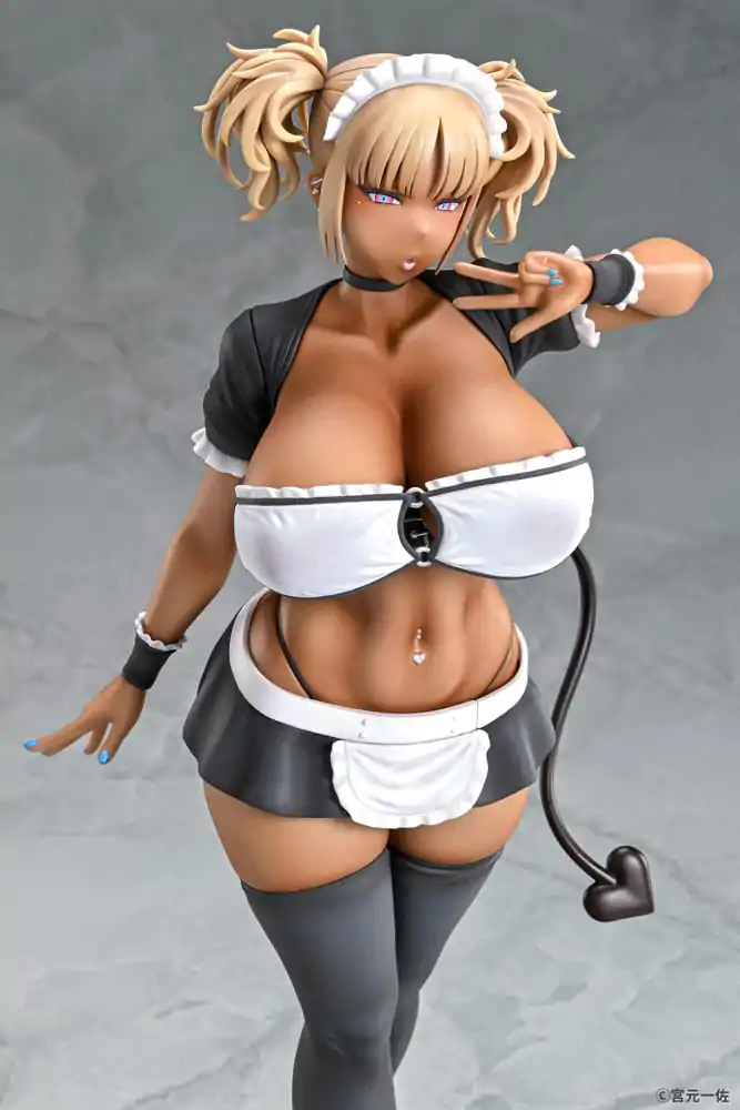 Original Character 1/6 Black Gal Maid Succubus Cocoa szobor figura 30 cm termékfotó