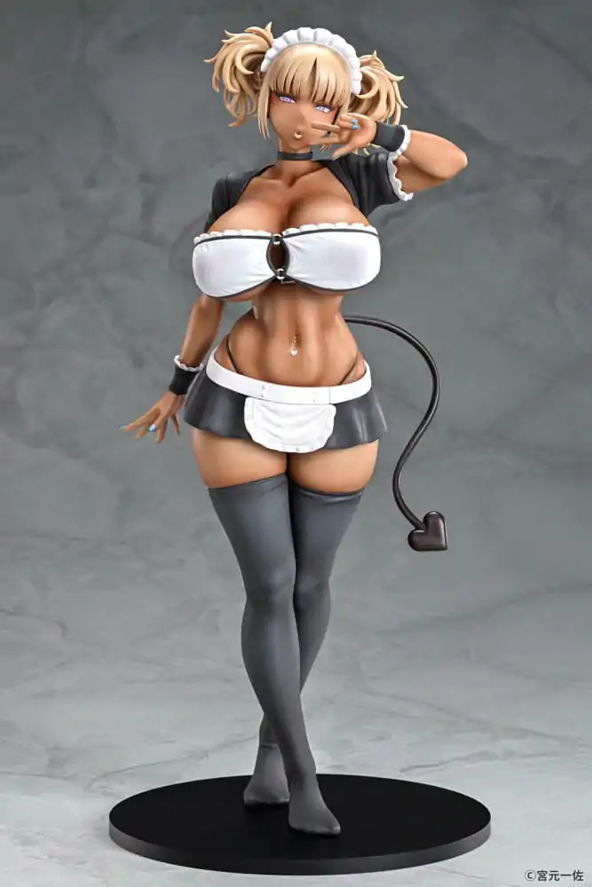 Original Character 1/6 Black Gal Maid Succubus Cocoa szobor figura 30 cm termékfotó