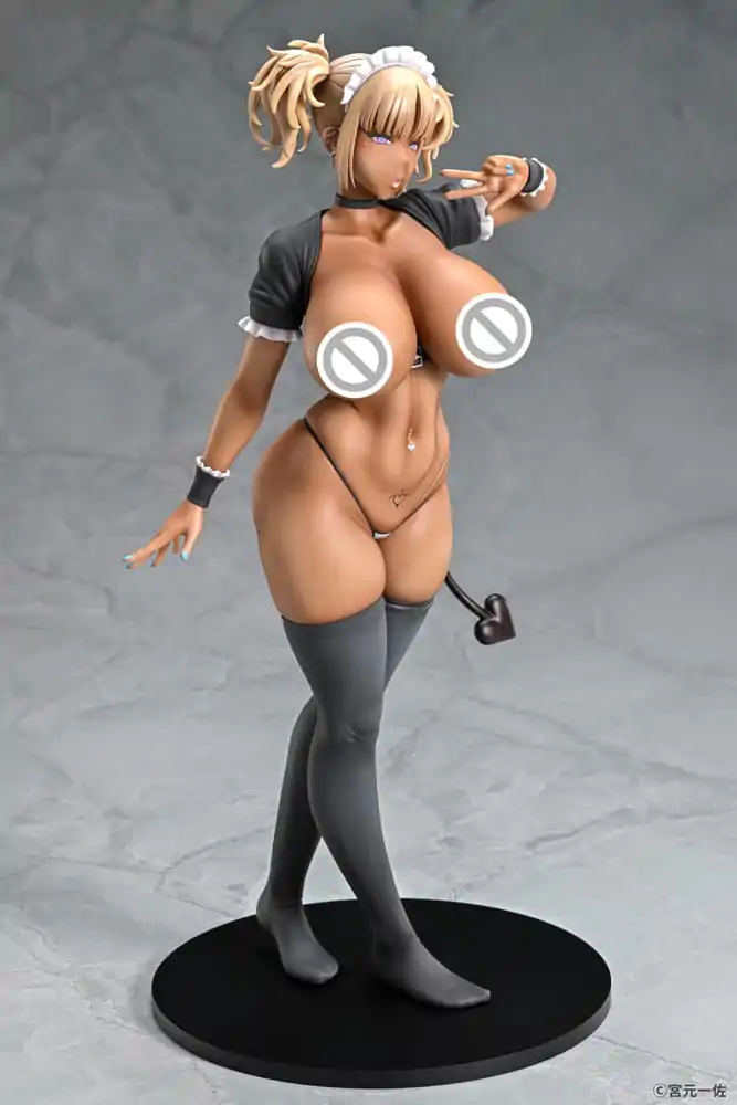 Original Character 1/6 Black Gal Maid Succubus Cocoa szobor figura 30 cm termékfotó