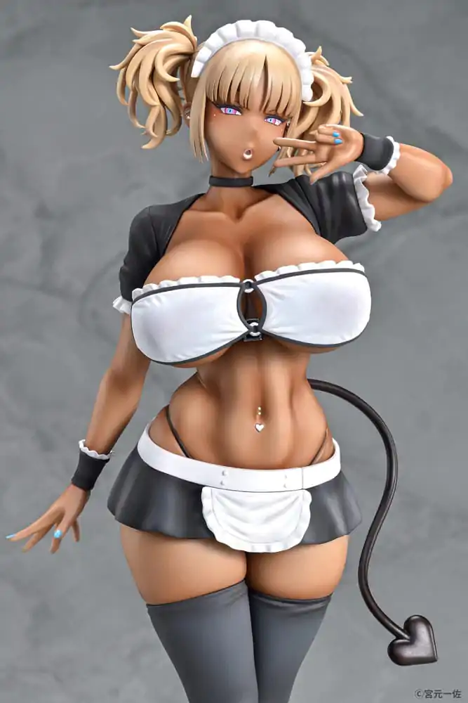 Original Character 1/6 Black Gal Maid Succubus Cocoa szobor figura 30 cm termékfotó
