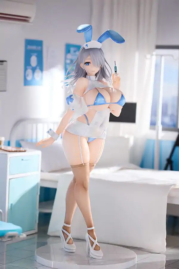 Original Character 1/6 Blue Nurse Bunny PVC szobor figura 29 cm termékfotó