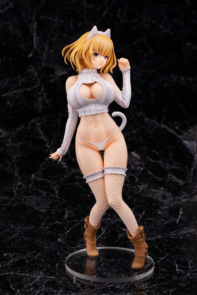 Original Character 1/6 Cat Girl Shironeko Chan PVC szobor figura 26 cm termékfotó