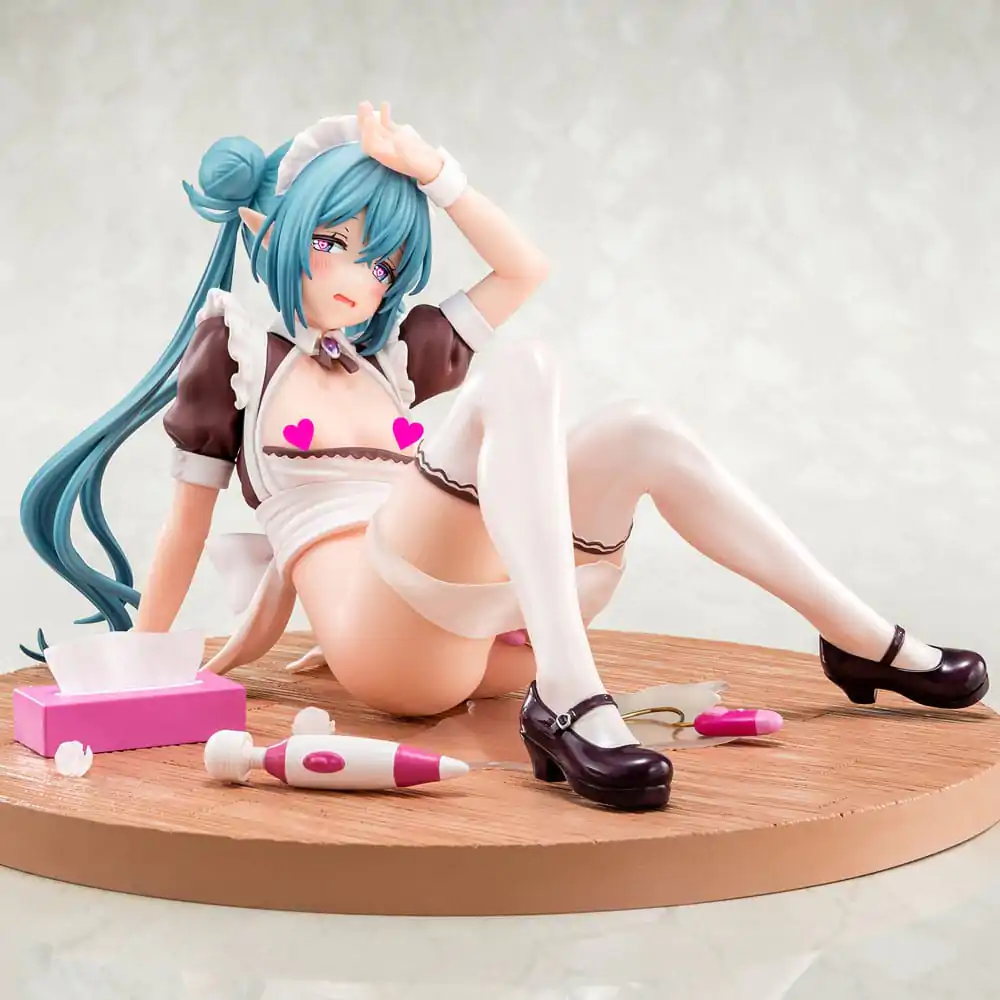 Original Character 1/6 Elf Maid's Sexual Servicing Lime PVC szobor figura 17 cm termékfotó