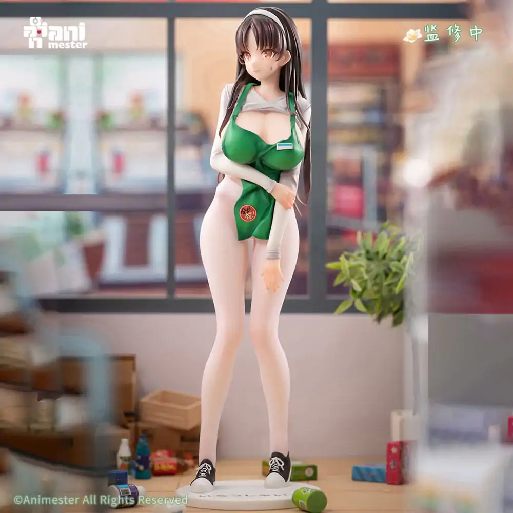 Original Character 1/6 First Business! Mari Hanamiya the Gentle Shop Assistant illustration by POPQN szobor figura 28 cm  termékfotó