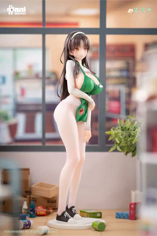 Original Character 1/6 First Business! Mari Hanamiya the Gentle Shop Assistant illustration by POPQN szobor figura 28 cm  termékfotó