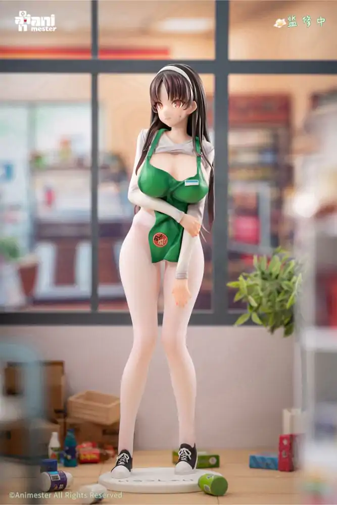 Original Character 1/6 First Business! Mari Hanamiya the Gentle Shop Assistant illustration by POPQN szobor figura 28 cm  termékfotó