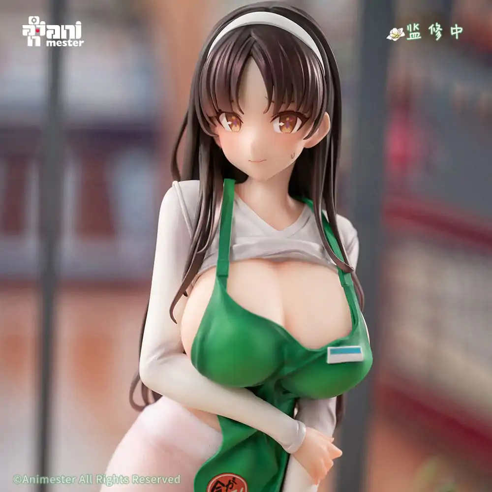 Original Character 1/6 First Business! Mari Hanamiya the Gentle Shop Assistant illustration by POPQN szobor figura 28 cm  termékfotó