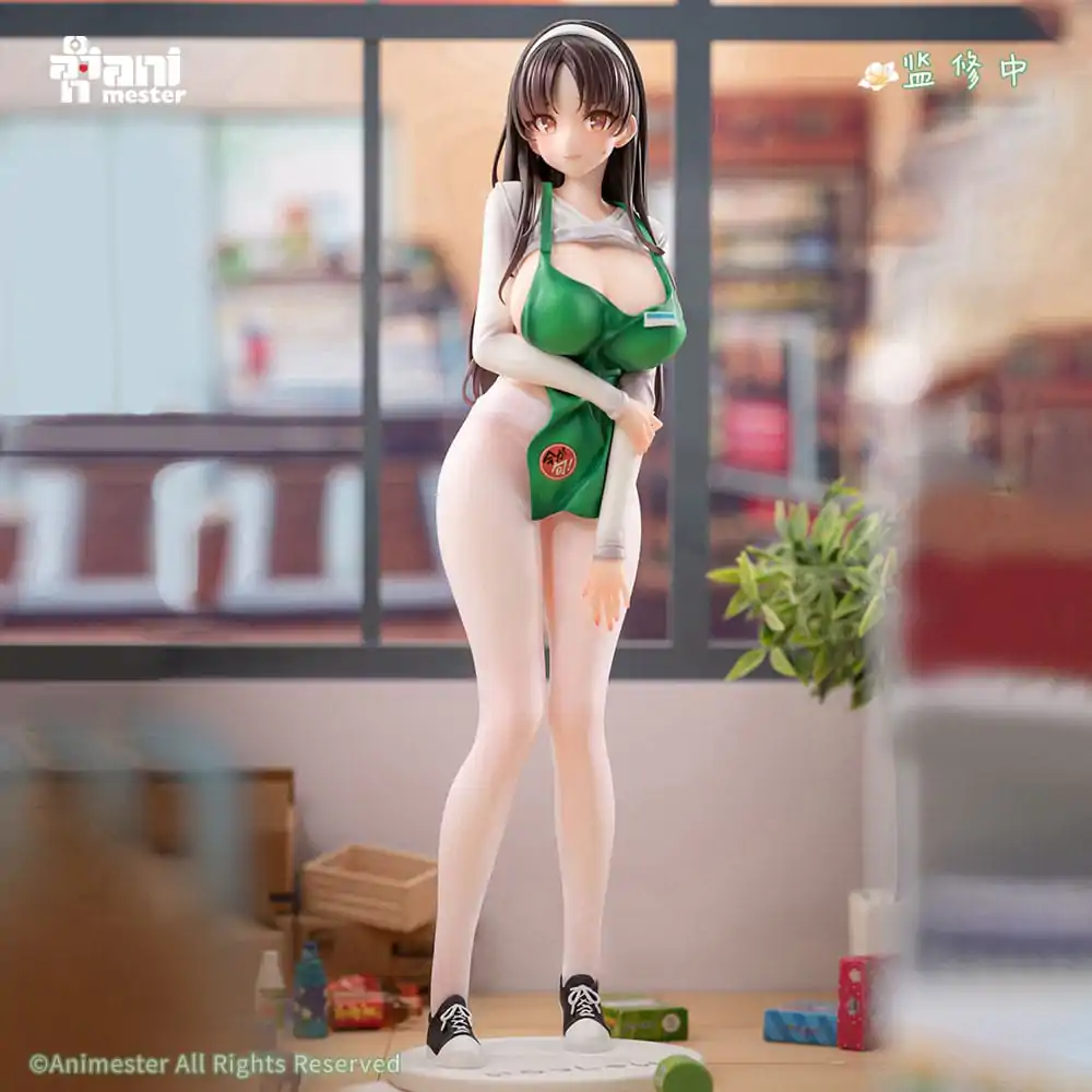 Original Character 1/6 First Business! Mari Hanamiya the Gentle Shop Assistant illustration by POPQN szobor figura 28 cm  termékfotó