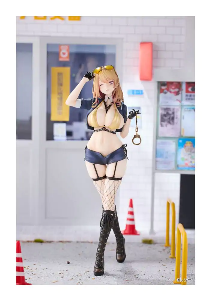 Original Character 1/6 Gal Policewoman Takanashi Arisa Normal Edition PVC szobor figura 27 cm termékfotó
