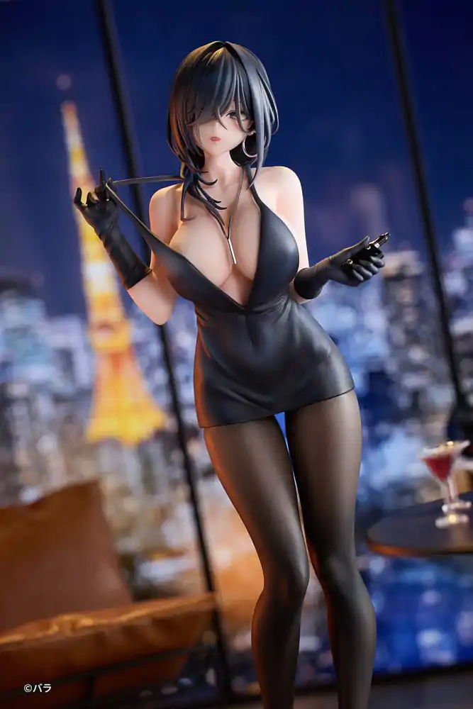 Original Character 1/6 Ishimi Yokoyama Black One-piece Dress Ver. illustration by Bara PVC szobor figura 28 cm termékfotó