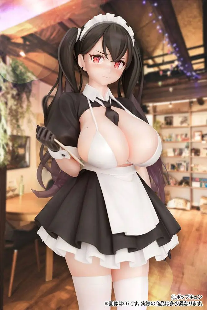 Original Character 1/6 Maid Cafe Waitress Illustrated by Popqn szobor figura 27 cm termékfotó